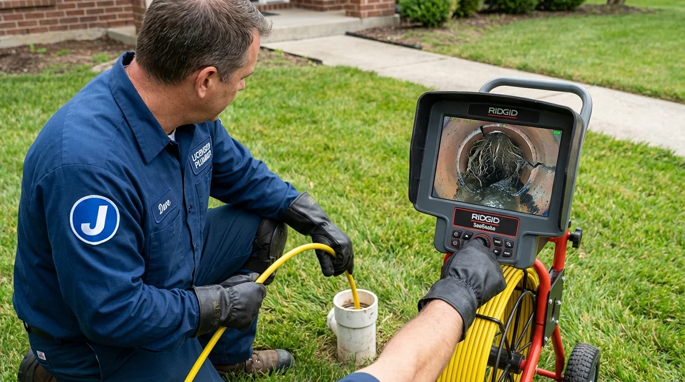 Sewer camera inspection being performed by Johns Plumbing LLC in Earlimart